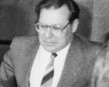 Valery Legasov photographed at the IAEA Chernobyl Post-Accident Review Meeting in Vienna, August 1986